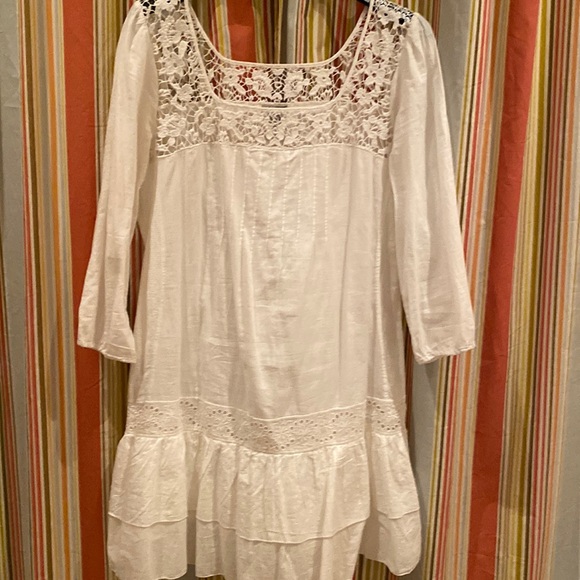 Lucky Brand | Dresses | Lucky Brand White Lace Dress | Poshmark